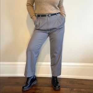 Vintage wool pleated trousers